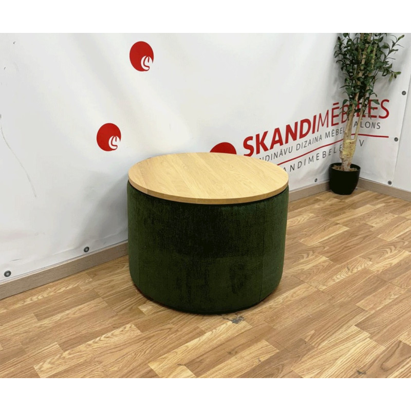 Coffee Table and Pouf Set II (Exposition)(Khaki)